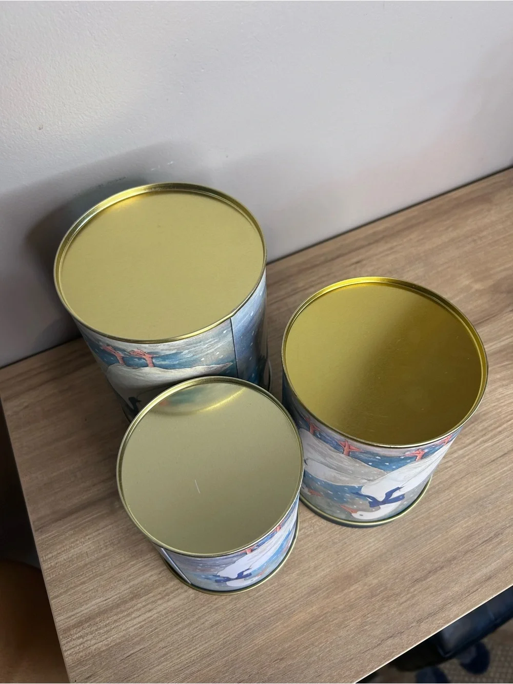 Vintage Blue & White Duck Canister Set